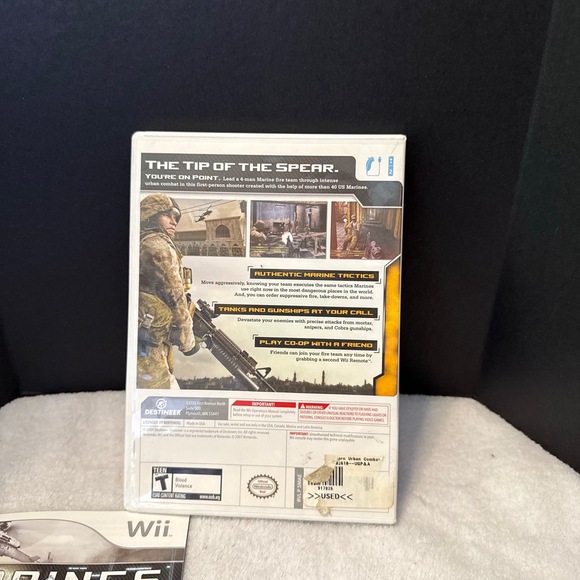 Nintendo‎ Wii Marines Modern Urban Combat FPS - CIB - Tested - Picture 2 of 3